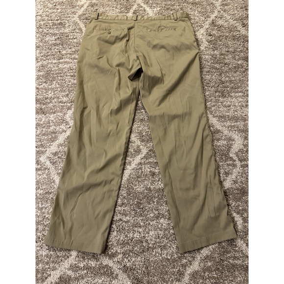 Men's Size 38 X 32 Nike Dri Fit Athletic Khaki Golf Pants Used Clean Outdoor - Picture 1 of 3